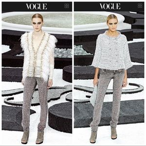 Authentic CHANEL Distressed Straight-Leg Jeans